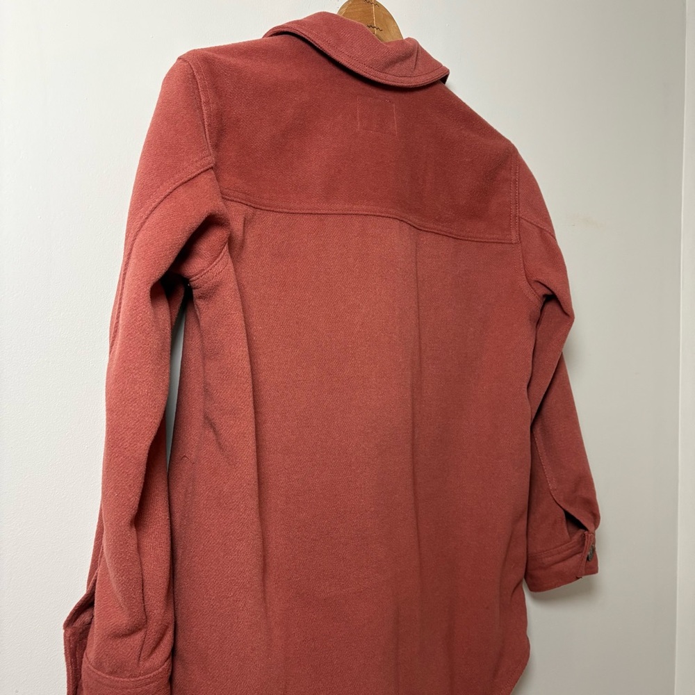 Old Navy Soft-Brushed Utility Shacket Rusty Red Women’s Sz Small Shirt Jacket - Picture 9 of 10